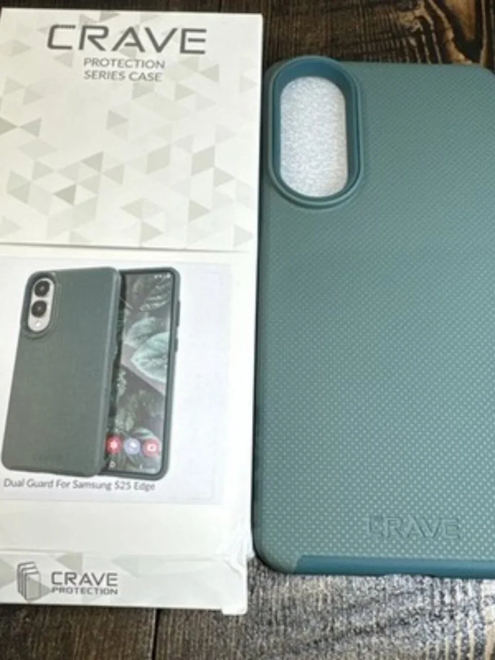 Crave Dual Guard Protection Samsung S25 Edge Case Forest Green Shock Resistant